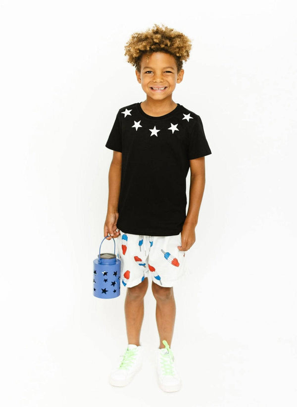 Boys Bomb Pop Swim Shorts | Lola and the Boys