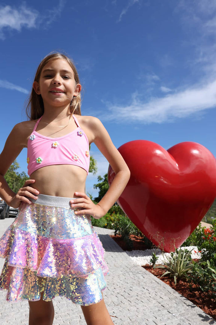Lola + The Boys Swimwear 2 Charm Daisy Bikini