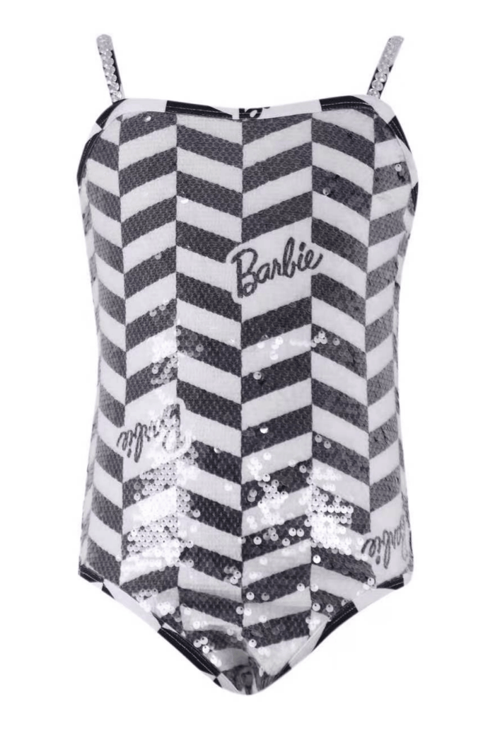 Lola + The Boys Swimwear Classic Barbie™ Sequin Swimsuit