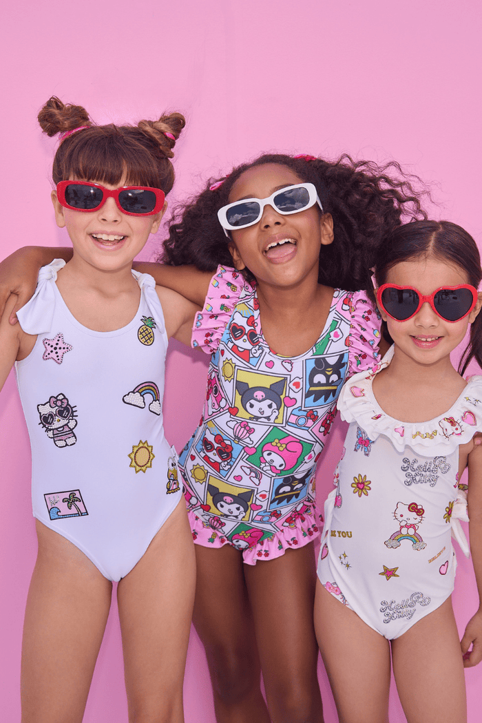 lola-hellokitty Swimwear Hello Kitty® and Friends Selfie Ruffle Swimsuit
