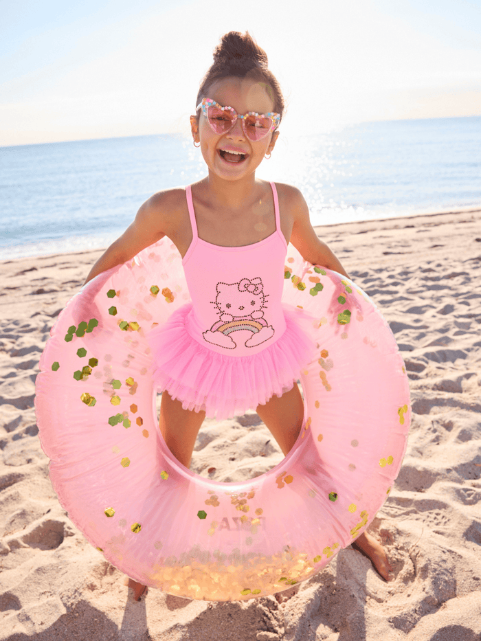 Lola + The Boys Swimwear Hello Kitty® Rainbow Fun Tutu Swimsuit