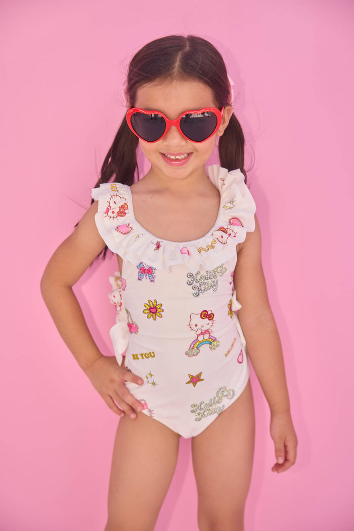 lola-hellokitty Swimwear Hello Kitty Sparkle Vibes Ruffle Swimsuit