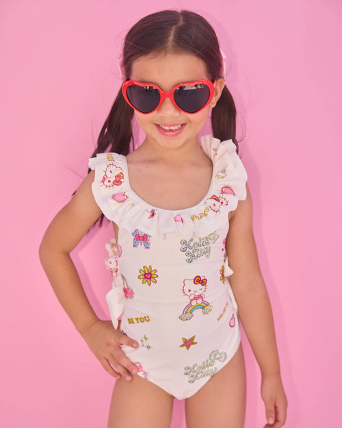 lola-hellokitty Swimwear Hello Kitty® Sparkle Vibes Ruffle Swimsuit