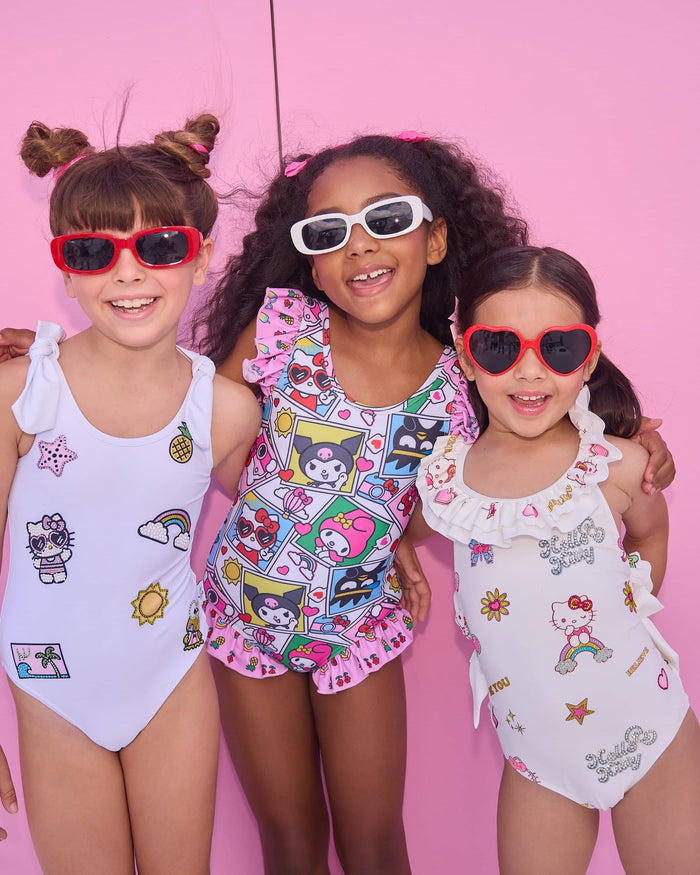 lola-hellokitty Swimwear Hello Kitty® Sparkle Vibes Ruffle Swimsuit