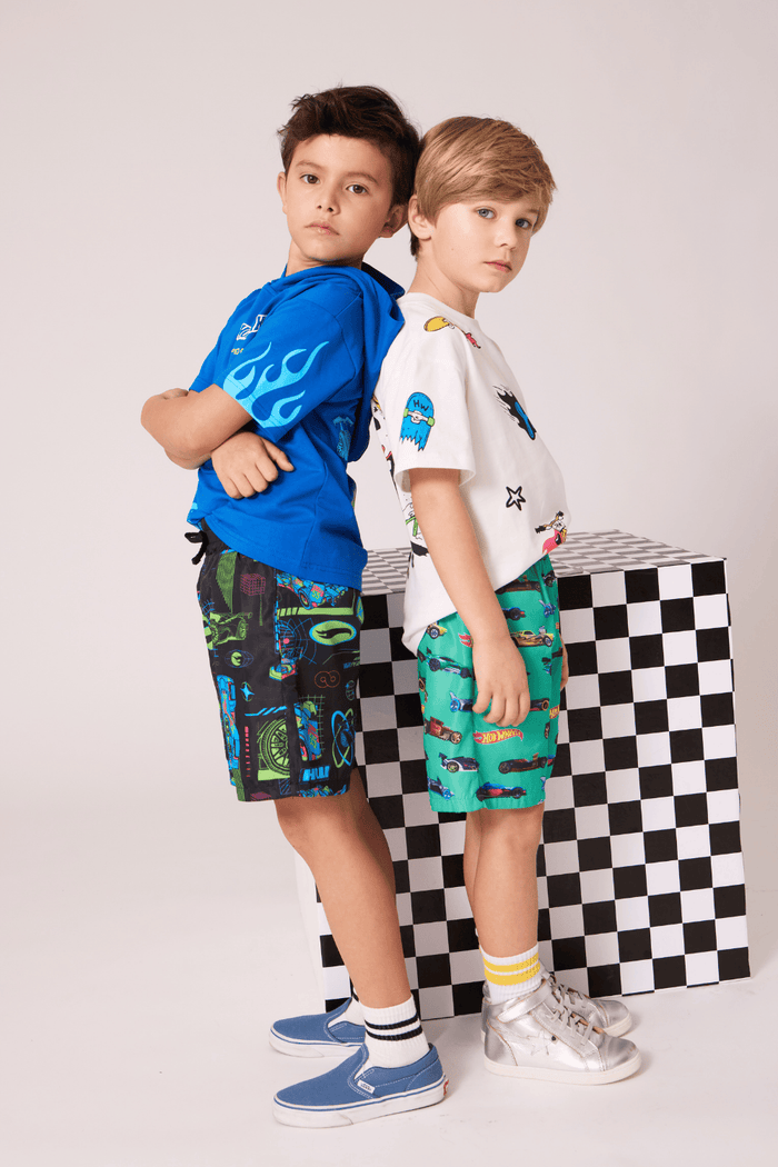 Lola + The Boys Swimwear Motorsport Swim Shorts