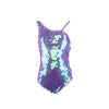 Lola + The Boys Swimwear Lavender / 2 Pailette Sparkle Lavender Swimsuit