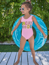 Lola + The Boys Swimwear Pink Crystal VACAY MODE Swimsuit