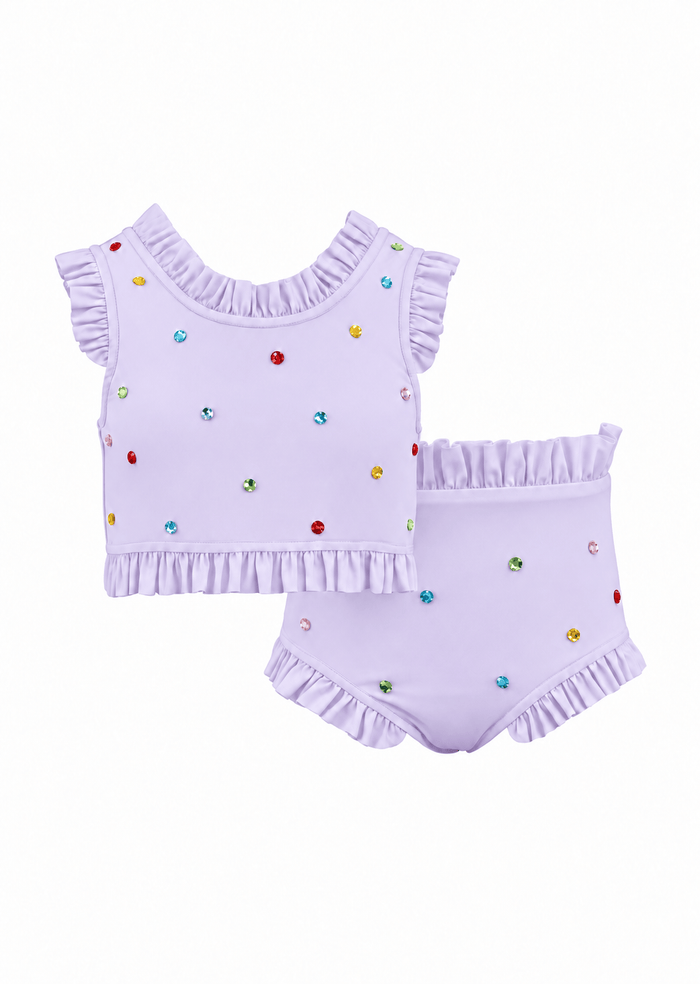 Lola + The Boys Swimwear 2 / Lavender Pretty Gems Bikini