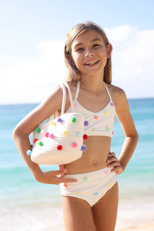 Lola + The Boys Swimwear 2 Rainbow Butterfly Bikini