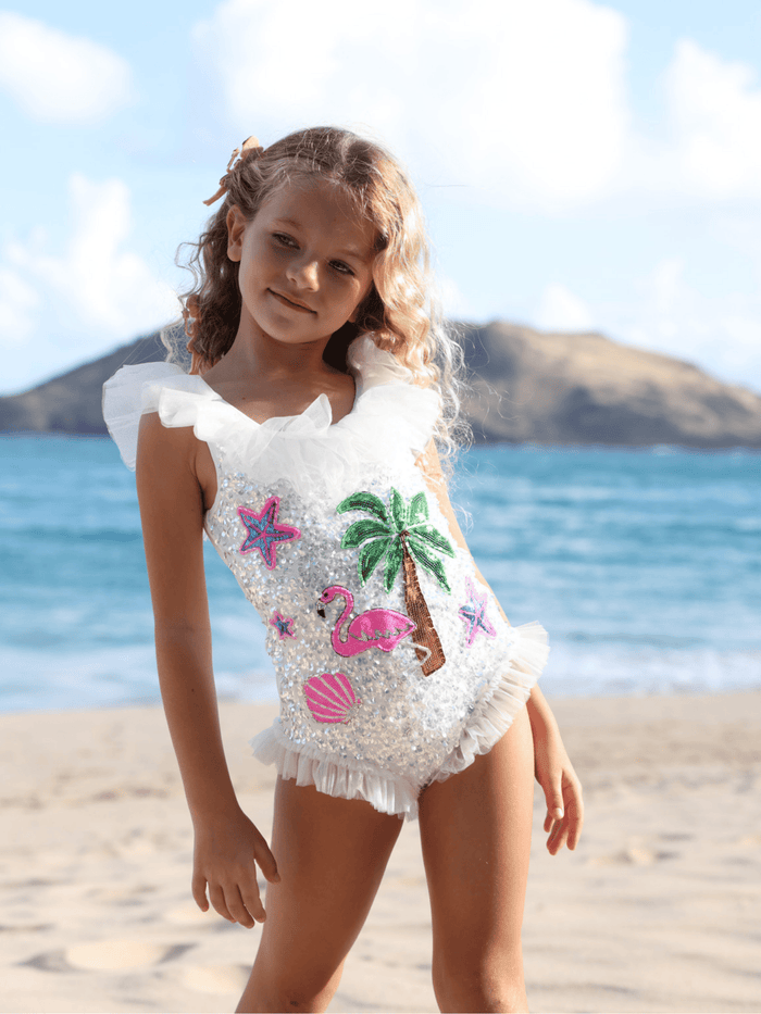 Lola + The Boys Swimwear Shimmer Splash Swimsuit