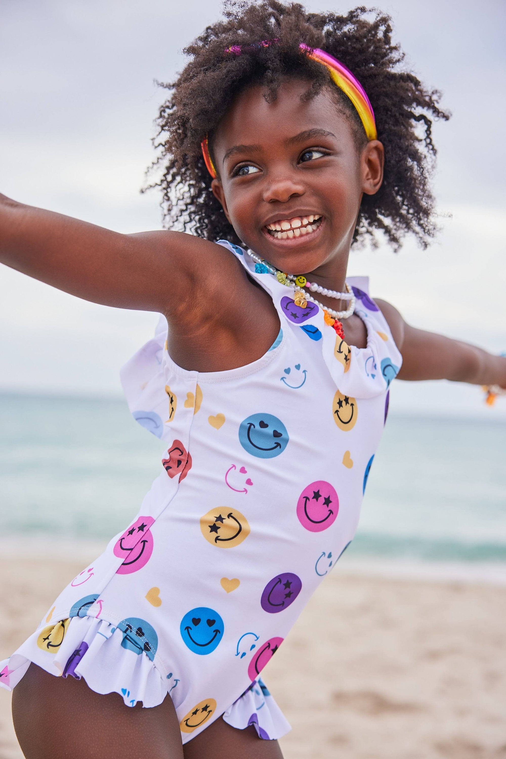 Smiley Ruffle Swimsuit