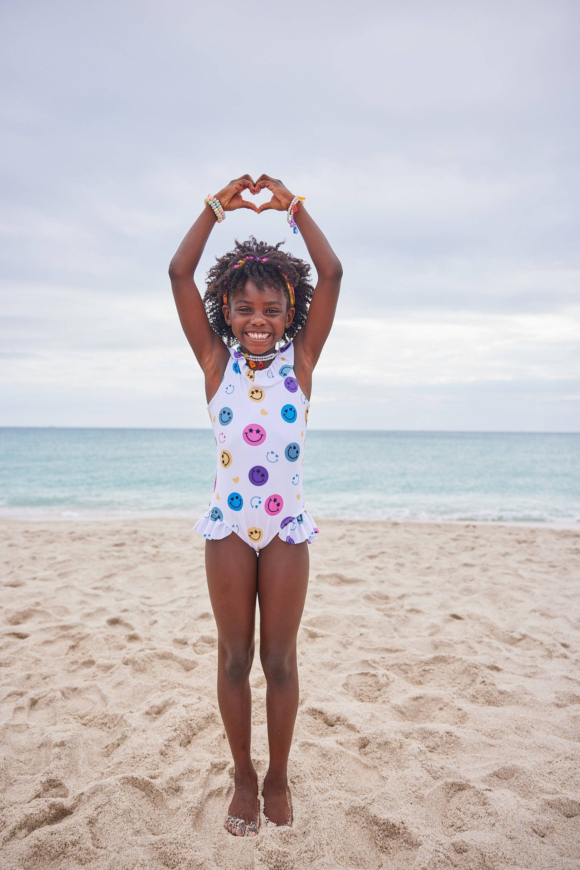 Smiley Ruffle Swimsuit