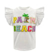 Lola + The Boys T-SHIRT Palm Beach Ruffle Shirt