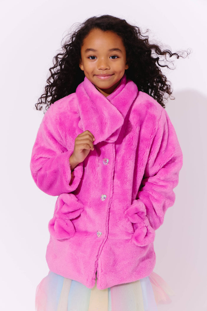 Lola + The Boys Teddy Bows Coat