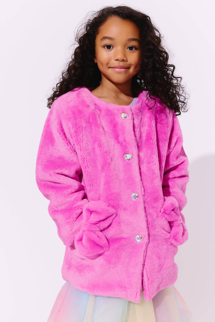 Lola + The Boys Teddy Bows Coat