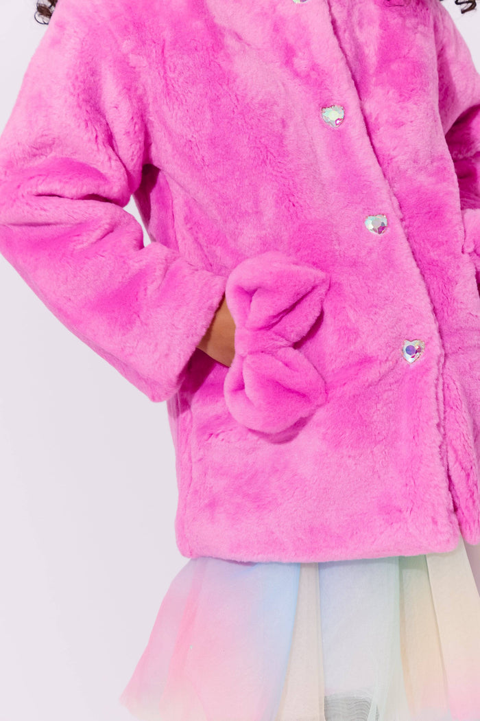 Lola + The Boys Teddy Bows Coat