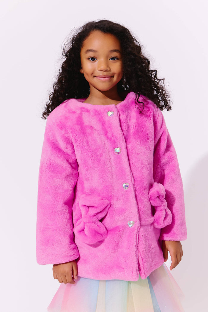 Lola + The Boys Teddy Bows Coat