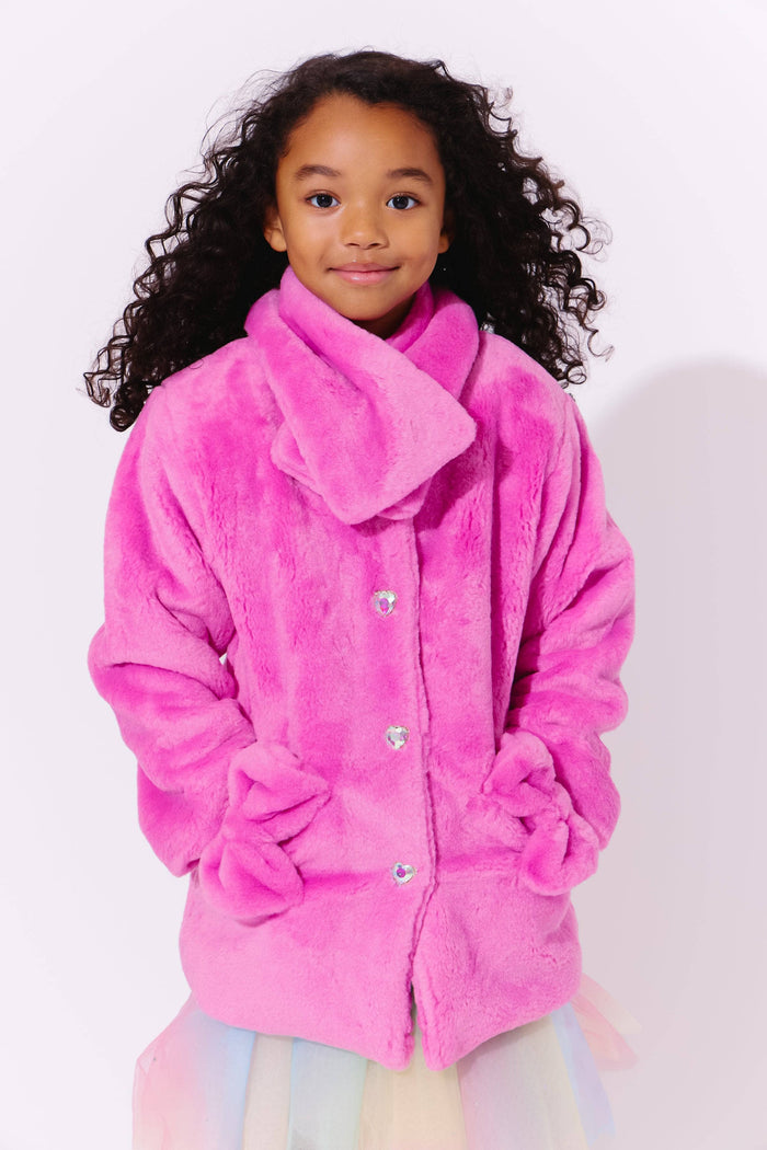 Lola + The Boys Teddy Bows Coat