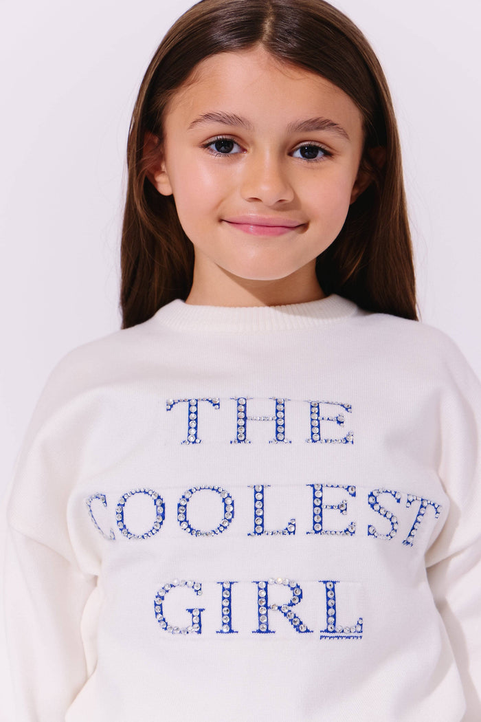 Lola + The Boys The Coolest Girl Sparkle Sweatshirt