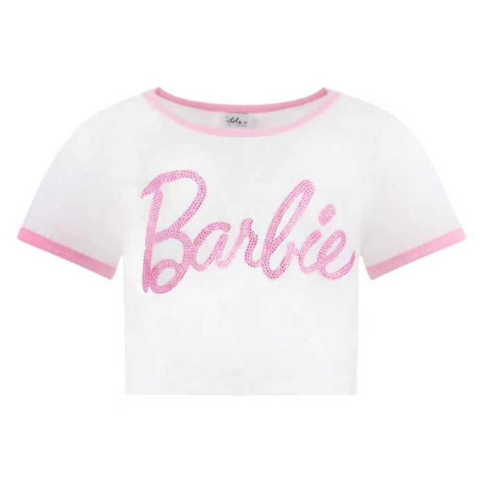 Lola + The Boys Tops Barbie Crystal Baby Tee