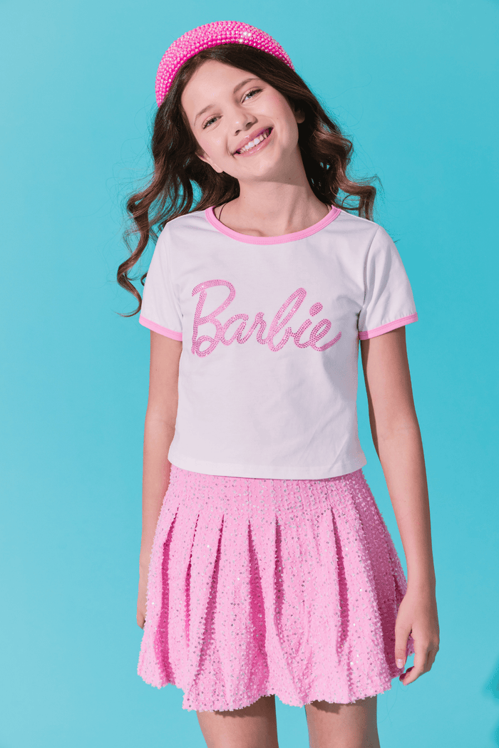 Lola + The Boys Tops 2 Barbie™ Crystal Baby Tee