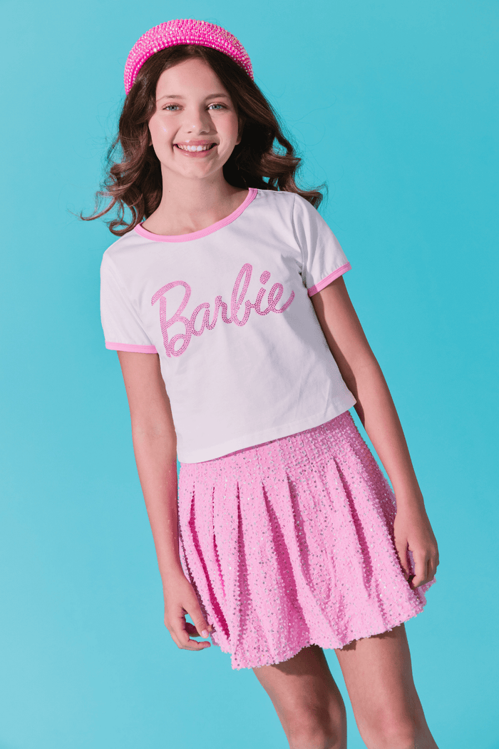 Lola + The Boys Tops Barbie™ Crystal Baby Tee
