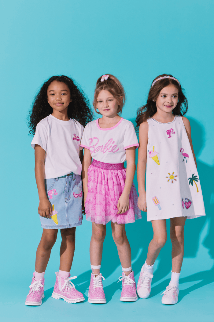 Lola + The Boys Tops Barbie™ Crystal Baby Tee