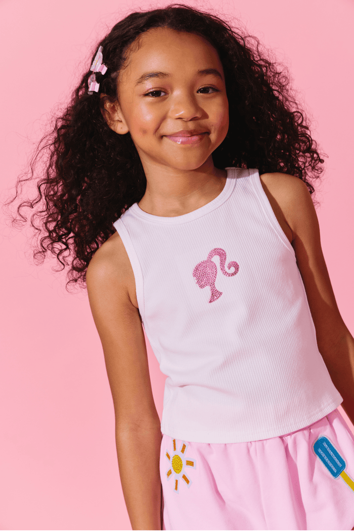 Lola + The Boys Tops Barbie™ Icon Crystal Tank