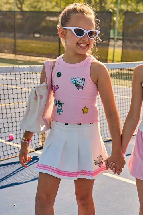 Lola + The Boys Tops Beaded Hello Kitty® and Friends Tennis Tank