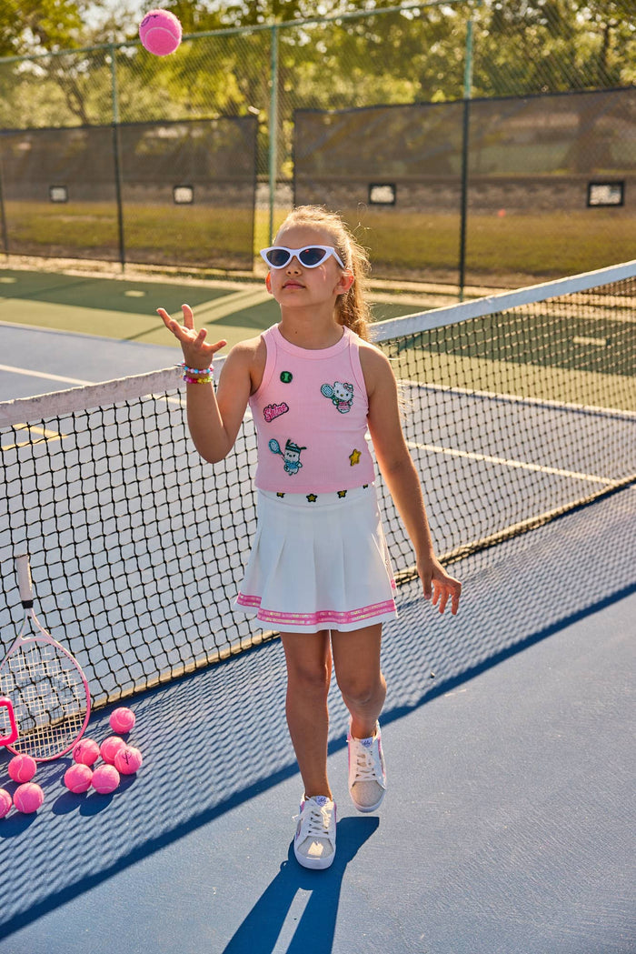 Lola + The Boys Tops Beaded Hello Kitty® and Friends Tennis Tank