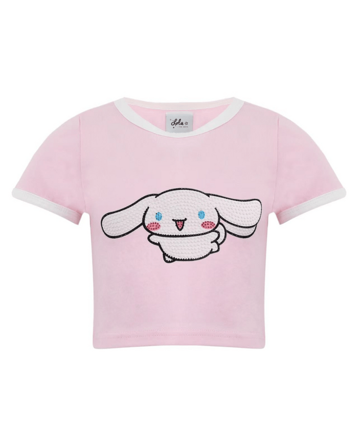 Lola + The Boys Tops Blinged Cinnamoroll Tee