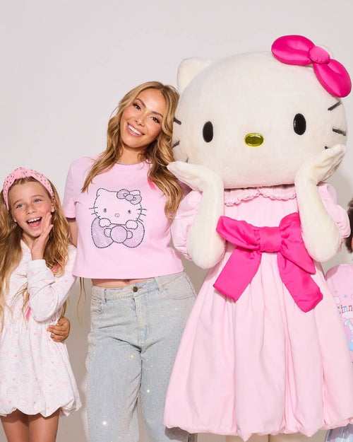 Lola + The Boys Tops Blinged Hello Kitty Baby Tee – Teen/Women