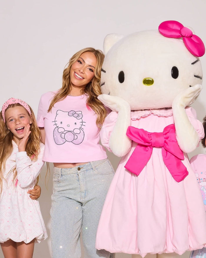 Lola + The Boys Tops Blinged Hello Kitty Baby Tee – Teen/Women