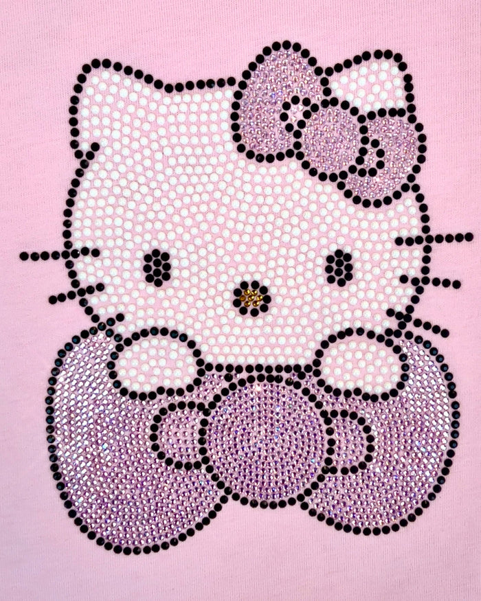 Lola + The Boys Tops Blinged Hello Kitty Ruffle Tee