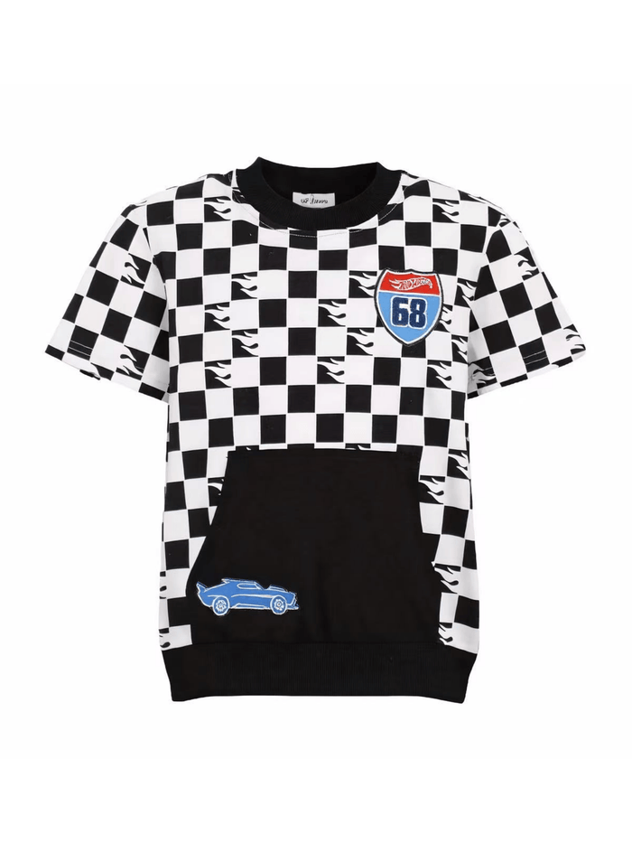 Lola + The Boys Tops Checker Hot Wheels™ Patch Top