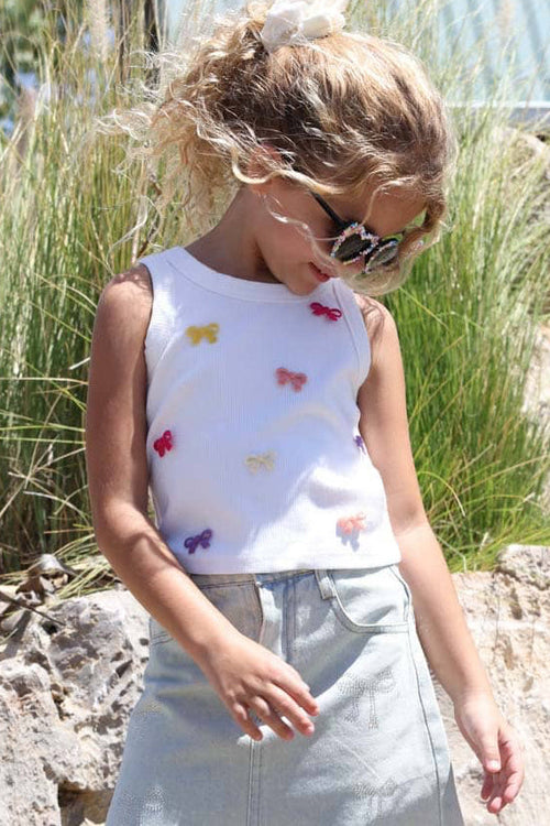 Lola + The Boys Tops Confetti Bows Tank