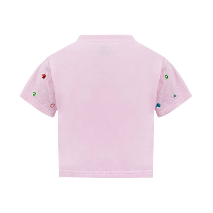 Lola + The Boys Tops Confetti Gem Crop T-shirt