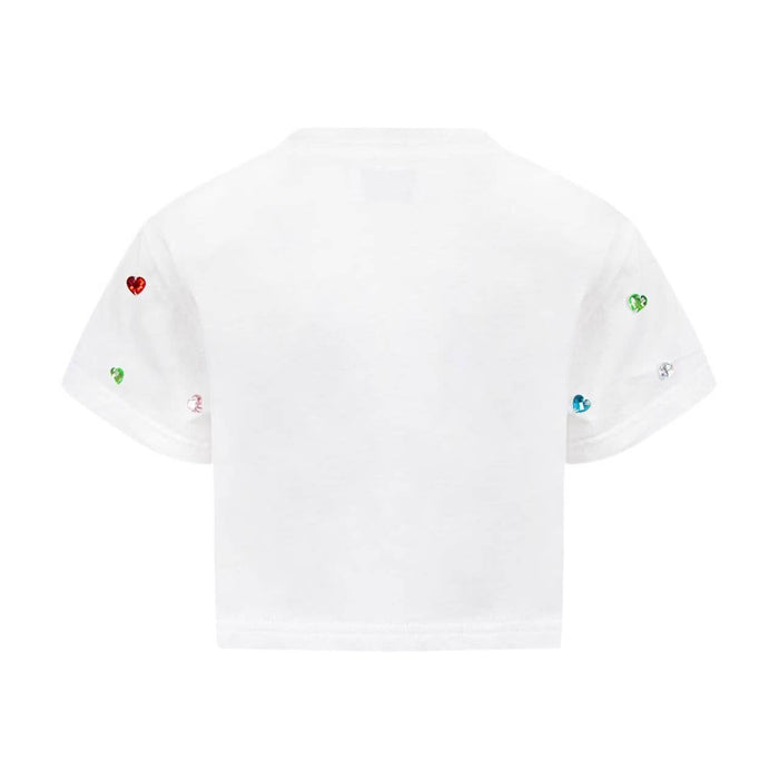 Lola + The Boys Tops Confetti Gem Crop T-shirt