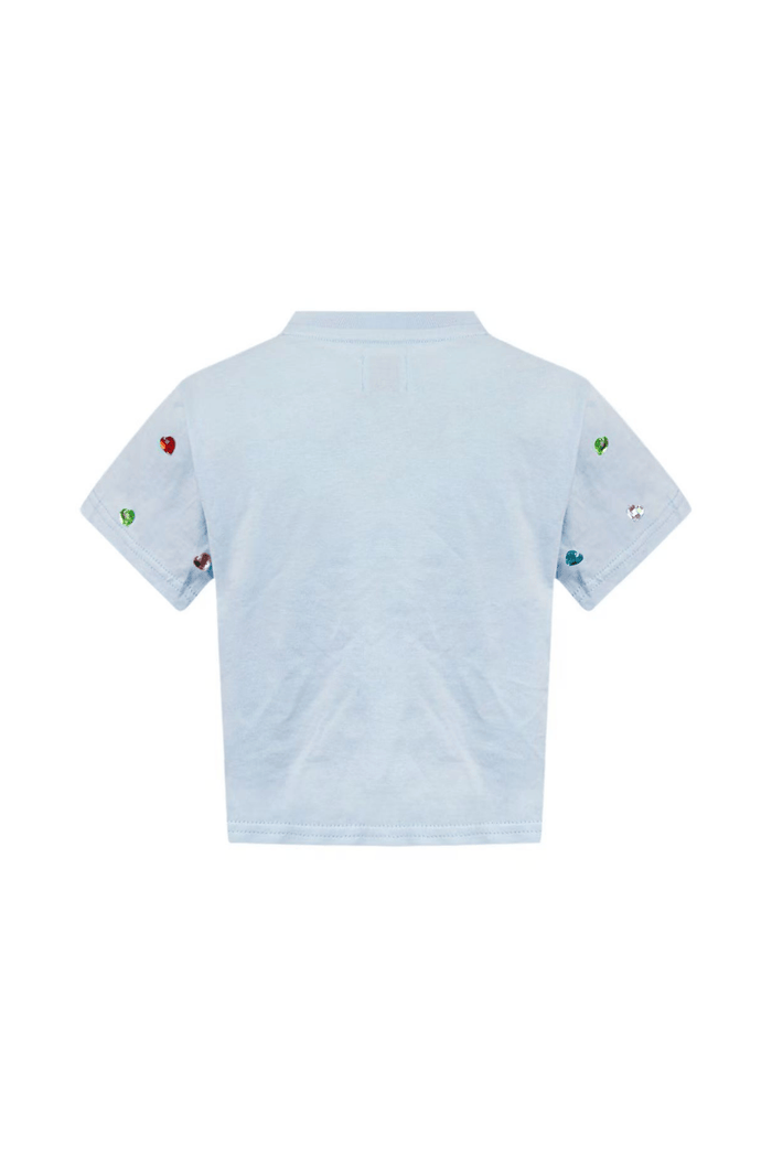 Lola + The Boys Tops Confetti Gem Crop T-shirt