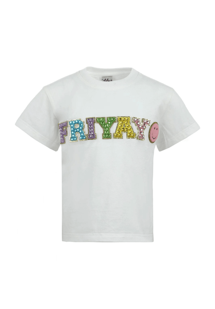 Lola + The Boys Tops Crystal Friyay T-shirt