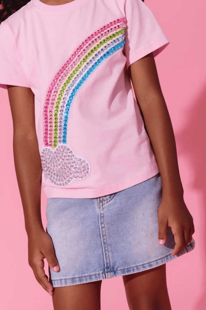 Lola + The Boys Tops Crystal Rainbow Dreams T-shirt