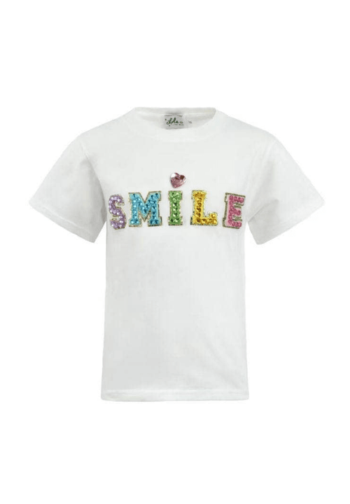 lola-new-arrival Tops Crystal Smile T-shirt