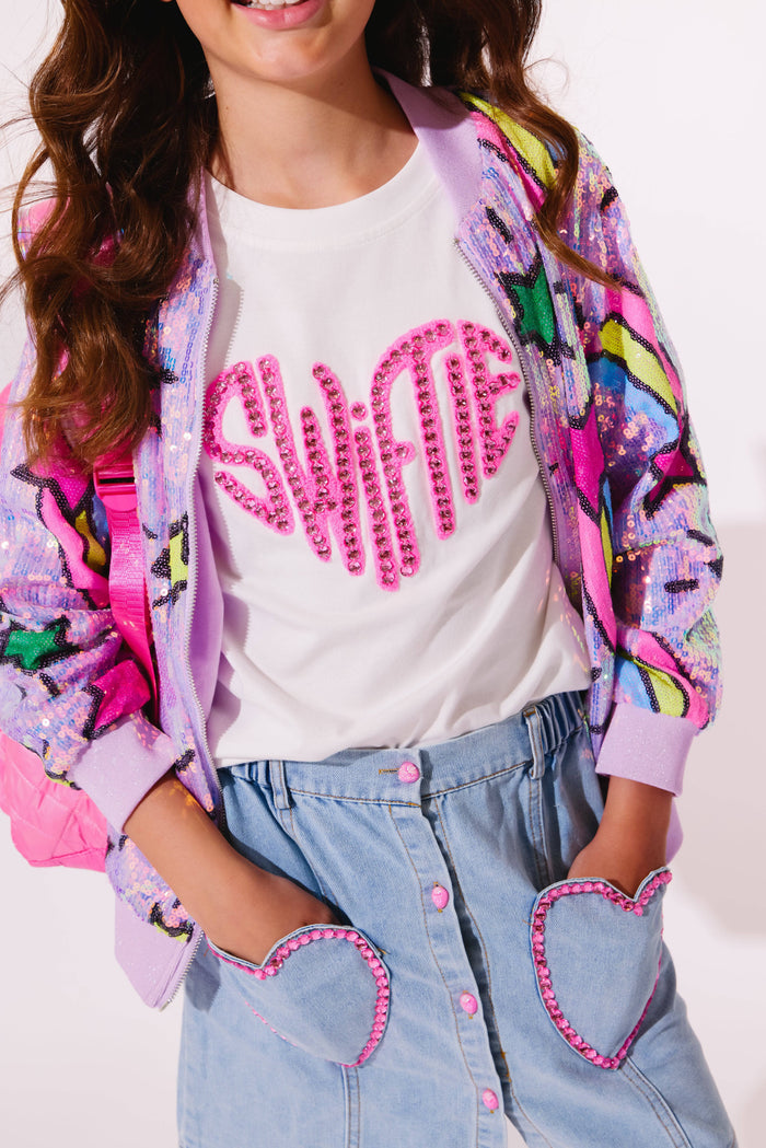 lola-new-arrival Tops Crystal Swiftie Lovers Tee