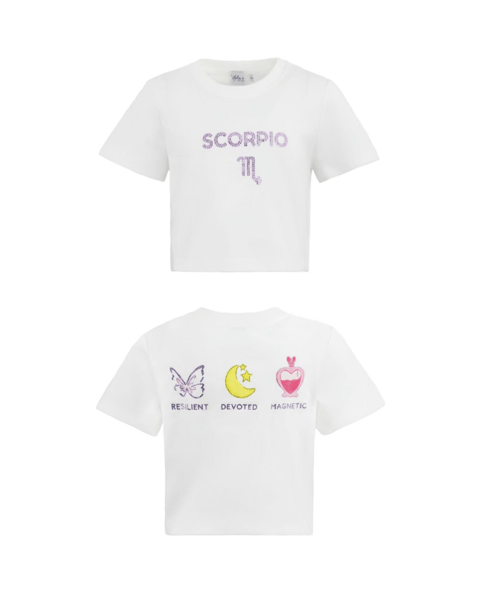 Lola + The Boys Tops Scorpio / XS Crystal Zodiac Baby Tee