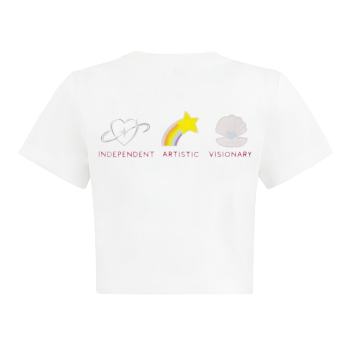 Lola + The Boys Tops Crystal Zodiac Baby Tee