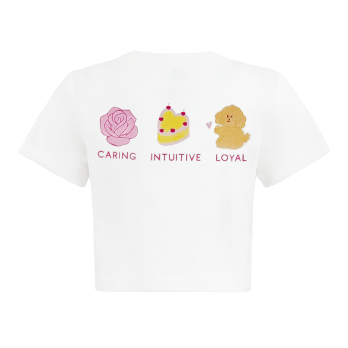 Lola + The Boys Tops Crystal Zodiac Baby Tee