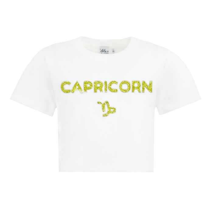 Lola + The Boys Tops Crystal Zodiac Baby Tee