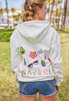 Lola + The Boys Tops Customizable Patch Hoodie