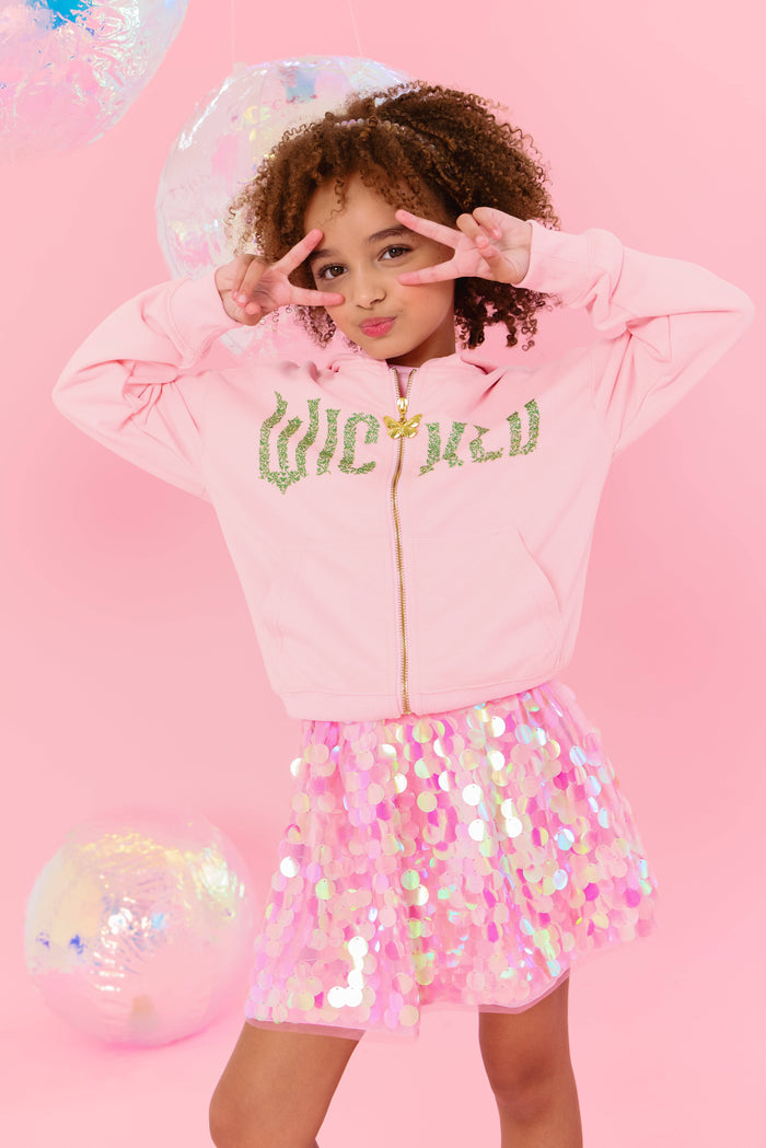lola-wicked-collab Tops Glinda’s Crystal Zip Hoodie