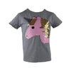 Lola & The Boys Tops Golden Unicorn Flip T-Shirt